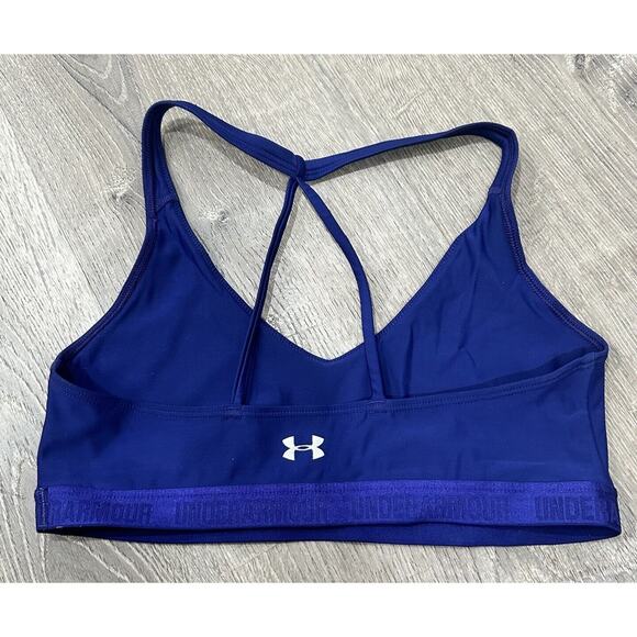 Under Armour Sports Bra Women's M Navy and Gray Strappy Compression 2x Lot Bra - Picture 8 of 10